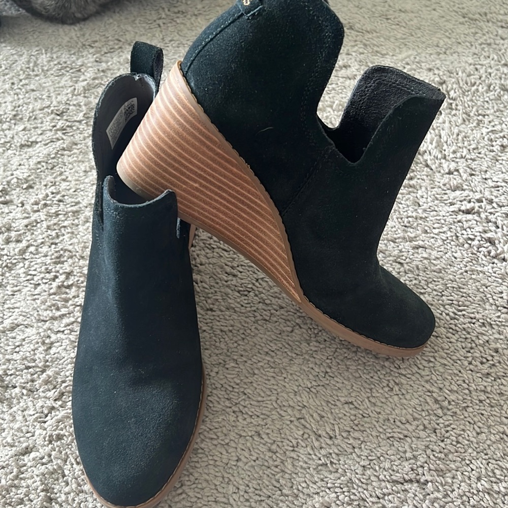 TOMS wedge booties
